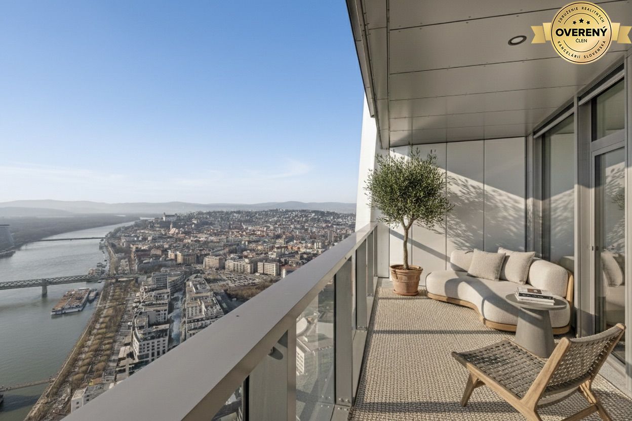 NUERA︱EUROVEA TOWER - Penthouse 4-izbový s výhľadom na Dunaj, 44.p.