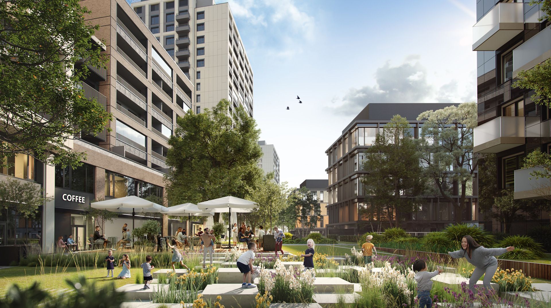 NUERA︱DOWNTOWN YARDS - 2i byt do vnútrobloku, blok A